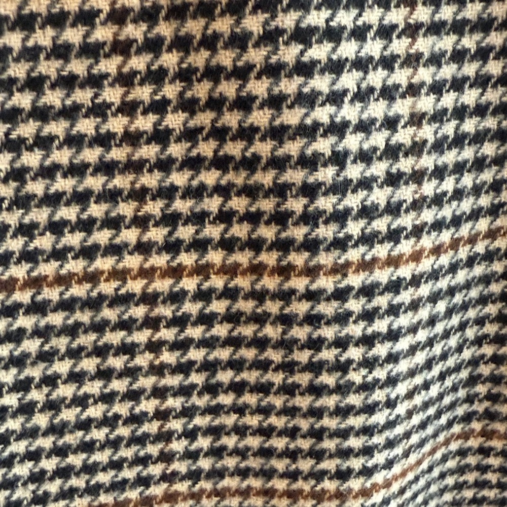 H&M tie belt houndstooth coat size small - Picture 5 of 5